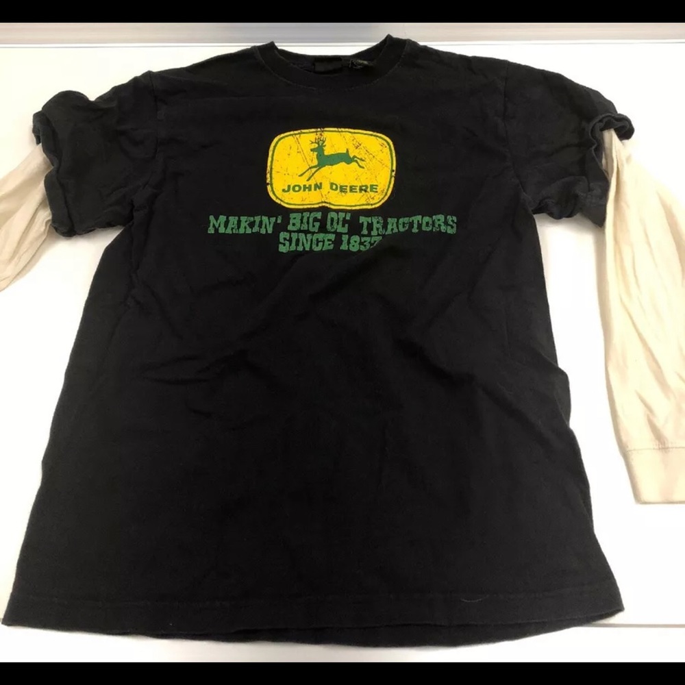 John Deere long sleeve shirt New size 14-16 kids